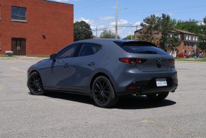 2019 Mazda3 Sport GT side rear view