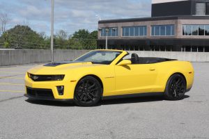 Yellow Chevrolet Camaro Covertible