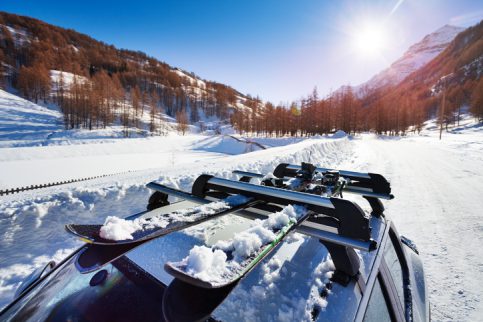 Should You Transport Your Skis on a Ski Rack or in the Car?