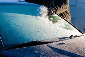 Removing Frost From Windshield