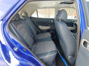 2020 Hyundai Venue Interior Second Row