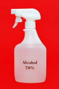 70% alcohol spray for protection against Coronavirus