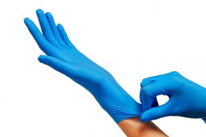 Protective Blue Gloves