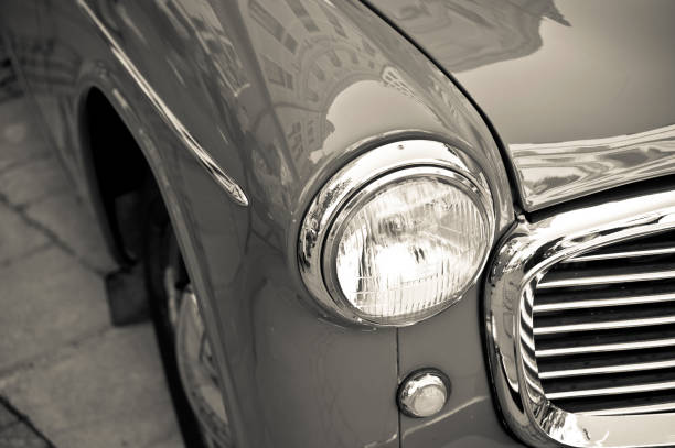 Part view of a 1954 Hillman Minx Mark VII at Stockholm City centre, Sweden