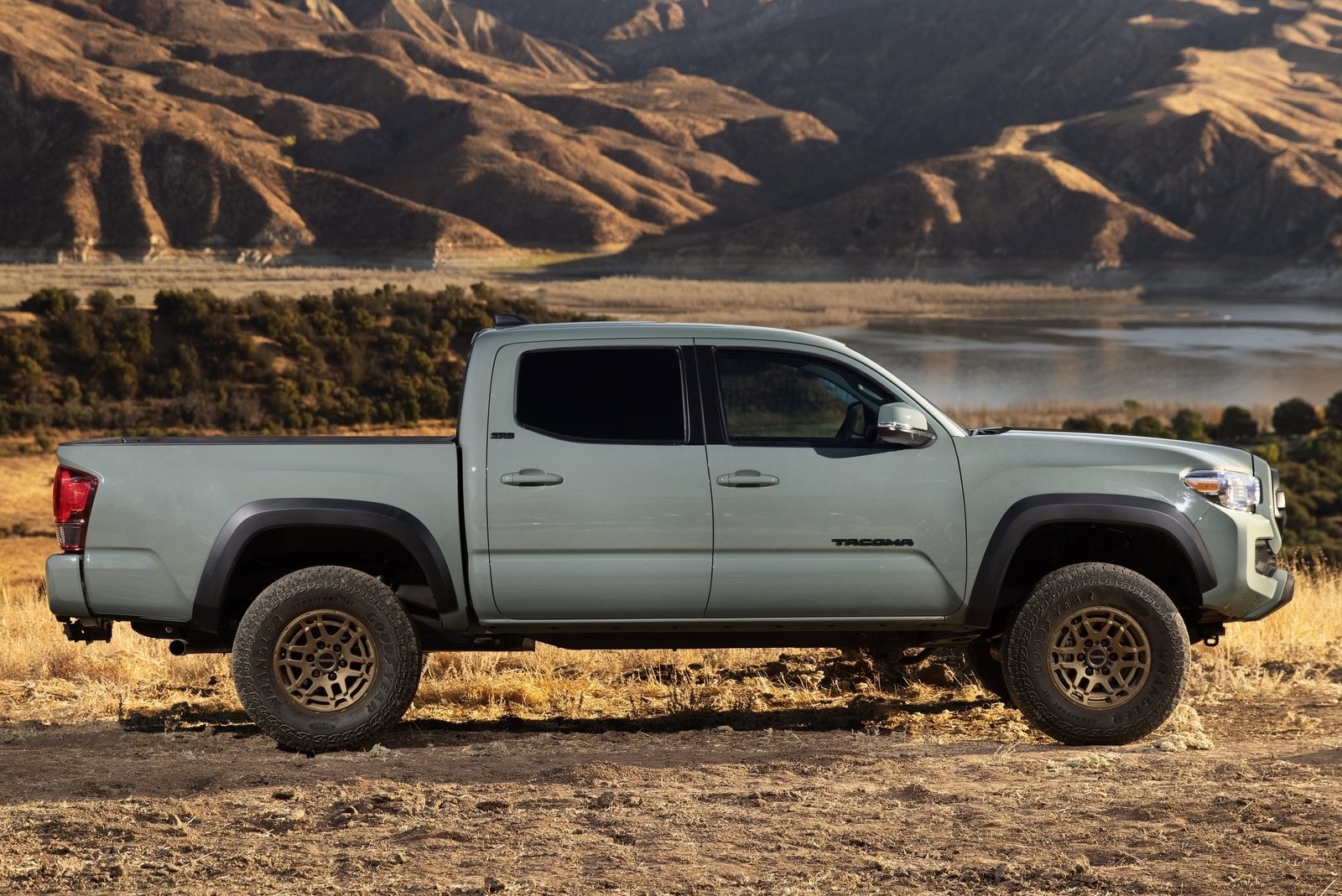 2022 Toyota Tacoma in front of mountains