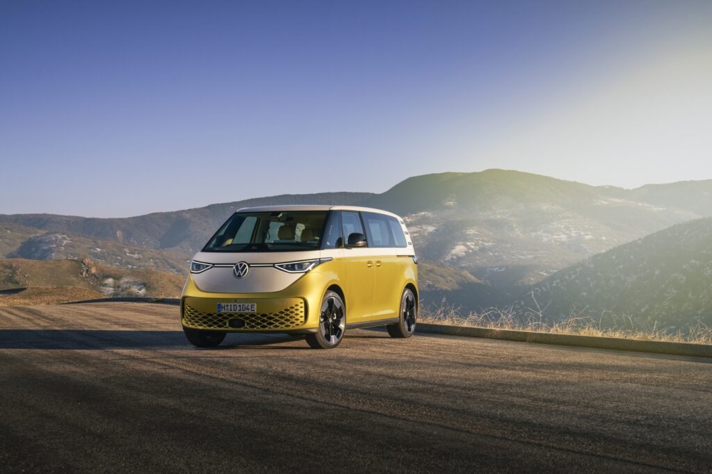 Volkswagen Id Buzz in the mountains