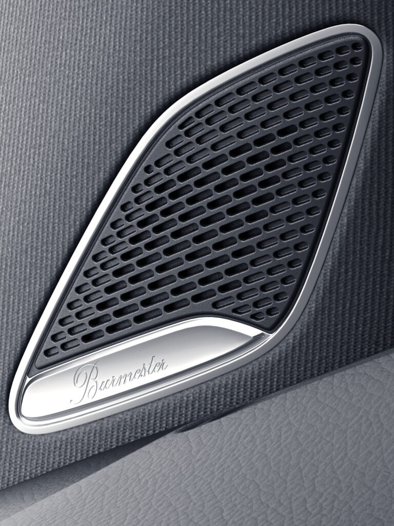 burmester speaker in a Mercedes